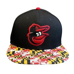 Baltimore Orioles Hat New Era 59FIFTY Men's 7 3/8 Maryland Flag Brim